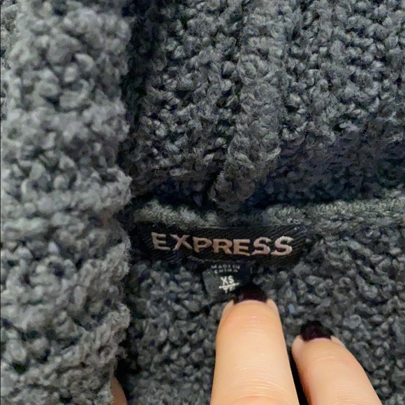 Express Charcoal Gray Turtleneck Sweater - Picture 4 of 5